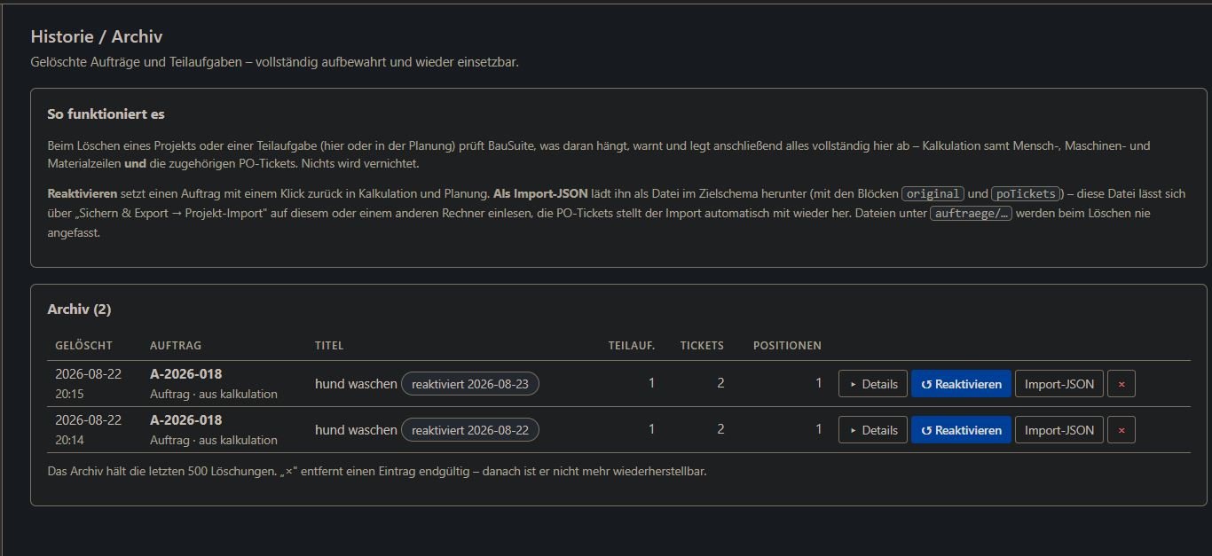 Historie und Archiv